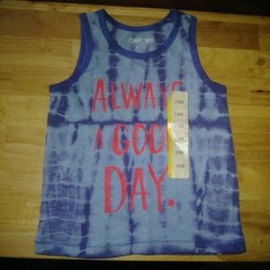 Never worn Blue boys sleeveless shirt.